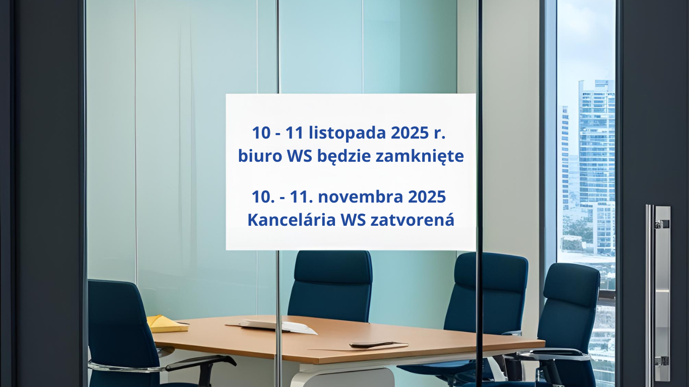 10 – 11 listopada 2025 r. biuro Wspólnego Sekretariatu będzie zamknięte