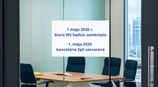 1 maja 2026 r. biuro Wspólnego Sekretariatu będzie zamknięte