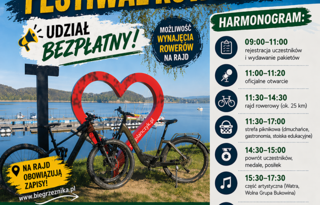  Zapraszamy na Bieszczadzki Festiwal Rowerowy