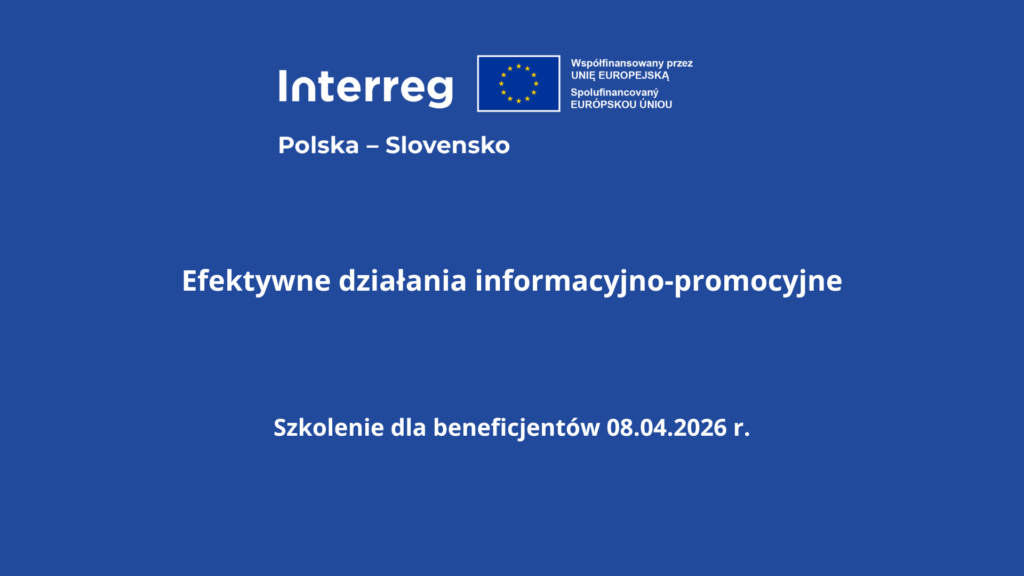 Szkolenie dla beneficjentów 2026 - Efektywne działania informacyjno-promocyjne.

Z filmu dowiesz się m.in.: 
- jakie są obowiązkowe działania związane z promocją projektu, 
- kiedy stosować tablicę informacyjną a kiedy plakat informacyjny, 
- jakie są potencjalne kary za niewypełnienie obowiązków informacyjnych.
