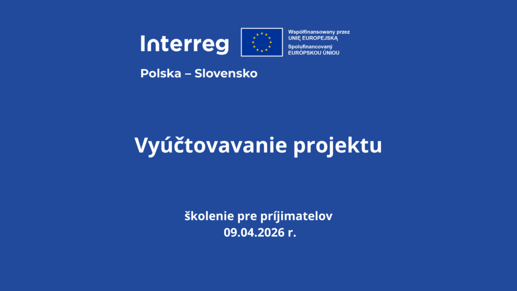 Školenie pre príjimatelov 2026 - Vyúčtovanie projektu

Z videa sa okrem iného dozviete: 
- ako správne vyplniť vecno-finančný harmonogram, 
- aké druhy žiadostí o platbu máme a aké sú medzi nimi rozdiely, 
- aké chyby v žiadostiach o platbu robia prijímatelia najčastejšie.
