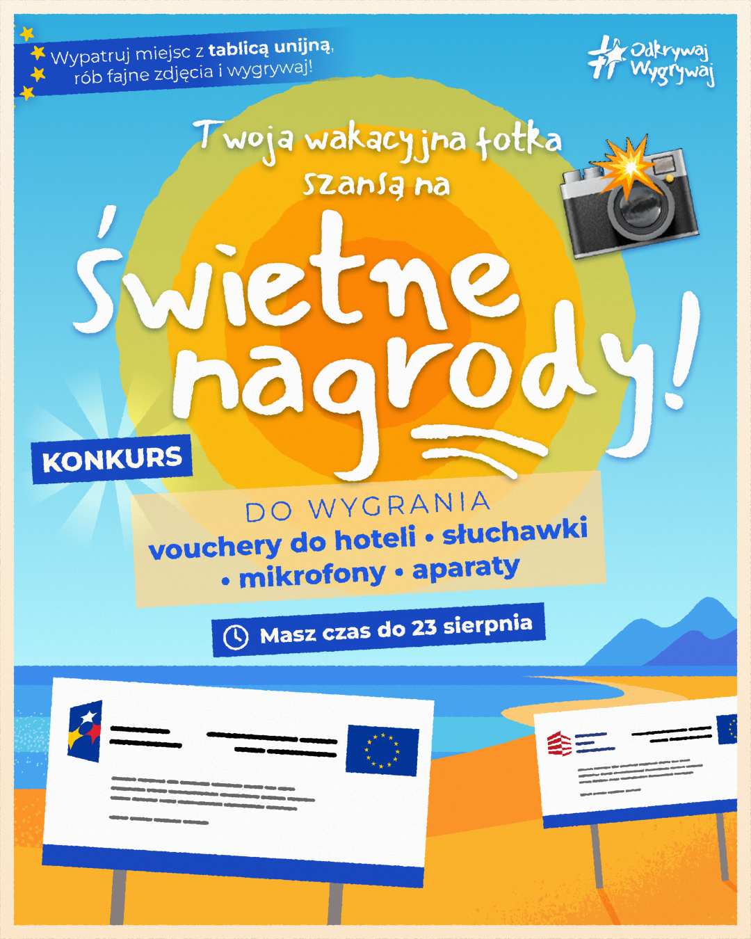 Pokaż miejsce, które zmieniło się dzięki funduszom unijnym, i wygraj nagrody