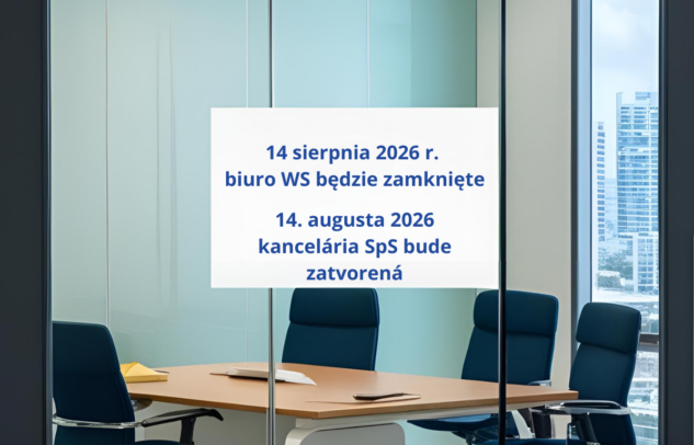  14 sierpnia 2026 r. biuro Wspólnego Sekretariatu będzie zamknięte