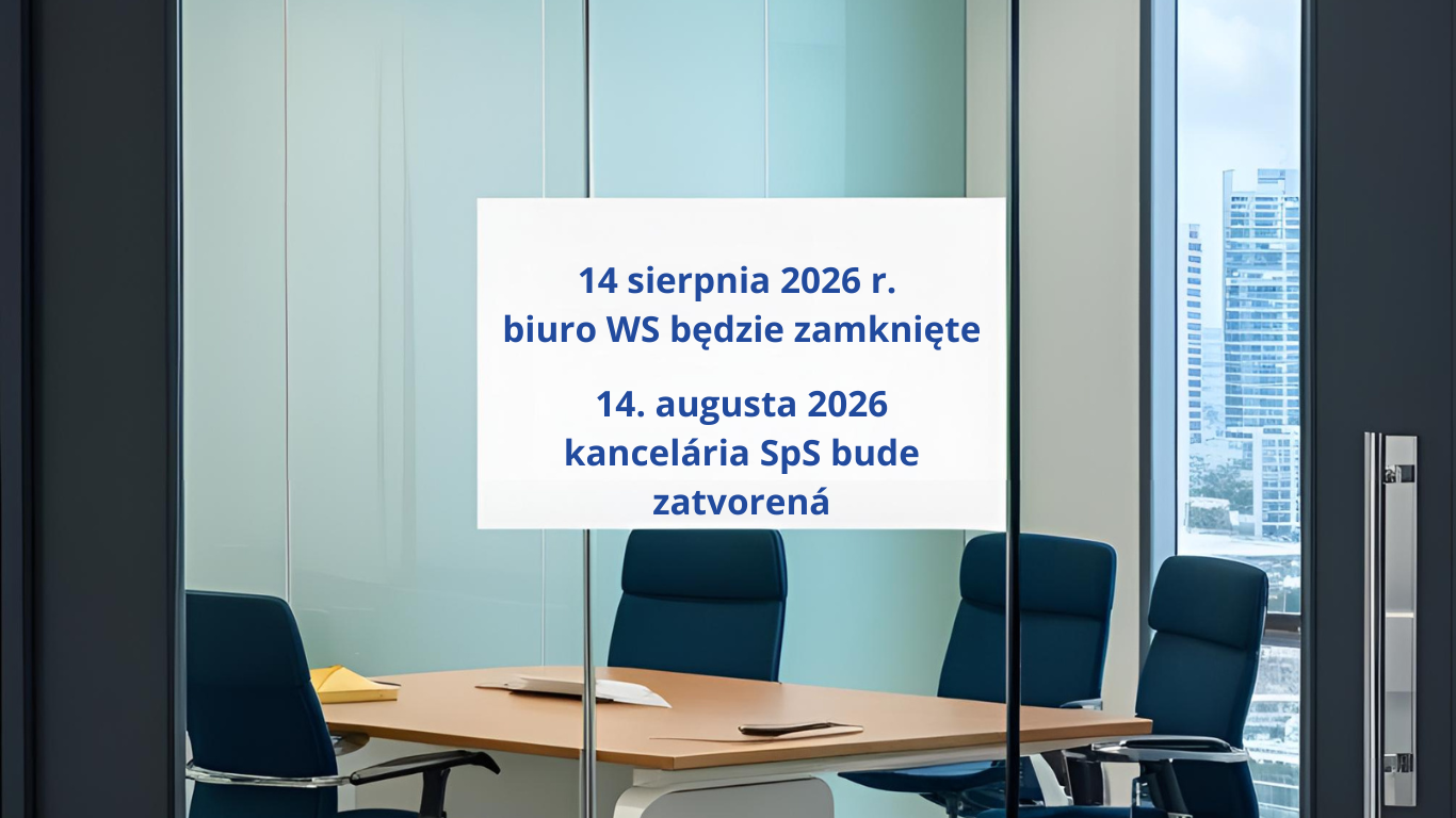 14 sierpnia 2026 r. biuro Wspólnego Sekretariatu będzie zamknięte